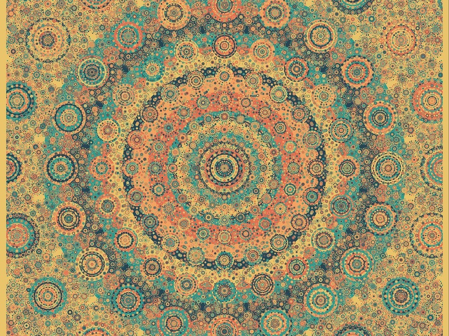 “To light a candle is to cast a shadow.” – Ursula K. Le Guin

Last mandala from the triptych.